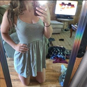 The cutest striped babydoll dress